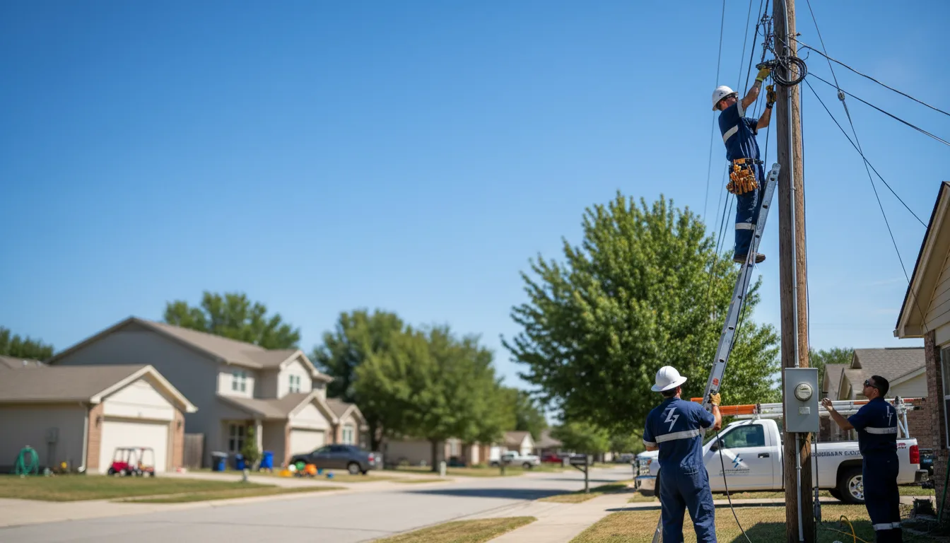 Residential electrician providing installation services in Clark, MO